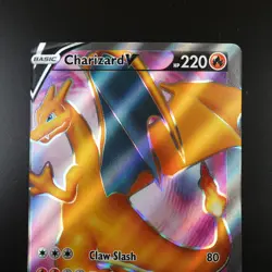 Charizard V SWSH050 Pokemon Black Star Promo Holo Full Art Card - OFF CENTRE - Image 2