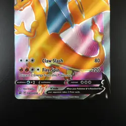 Charizard V SWSH050 Pokemon Black Star Promo Holo Full Art Card - OFF CENTRE - Image 3