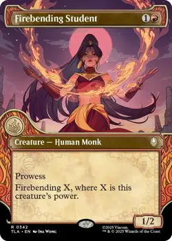 Firebending Student (Showcase) [TLA - 342] - NM [Foil] TCG MTG - Image 1