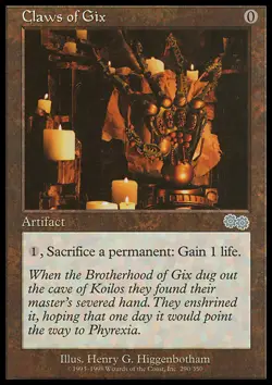 MTG CLAWS OF GIX EXC - ARTIGLI DI GIX - US - MAGIC - Image 1