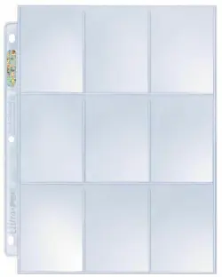 30 x ULTRA PRO PLATINUM TRADING CARD 9 POCKET SLEEVES PAGES MTG POKEMON AFL - Image 2