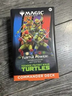 Sealed Teenage Mutant Ninja Turtles Commander Deck Turtle MTG - Image 1
