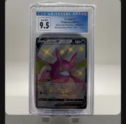 Pokemon TCG Crobat V Black Star Promo SWSH098 Shining Fates CGC 9 Mint Graded - Image 1