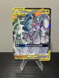Pokemon Arceus & Dialga & Palkia GX Ultra Rare 156/236 Cosmic Eclipse Holo 280 … - Image 1