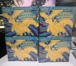 Lot of 4 Pokemon Mega Evolution Ascended Heroes Elite Trainer Box ETB SEALED - Image 1