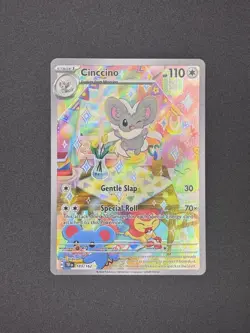 Pokemon TCG Cinccino Temporal Forces Holo Illustration Card 183/162 - Image 1