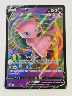 Pokemon Mew V Fusion Strike 113/264 Ultra Rare Holo 180 HP English - Image 1