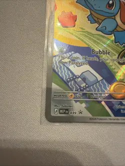 First Partner Illustration Squirtle Promo Full Art Holo 039 Pokemon SHIPS NOW! - Image 4