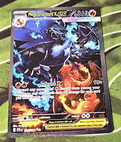 Mega Charizard X ex 125 Pokemon Phantasmal Flames English 2 - Image 1