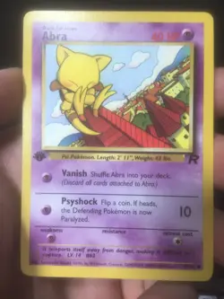 1st Edition Abra 49/82 Team Rocket 2000 Pokemon - Image 1