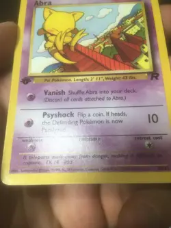 1st Edition Abra 49/82 Team Rocket 2000 Pokemon - Image 2
