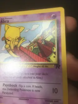 1st Edition Abra 49/82 Team Rocket 2000 Pokemon - Image 5