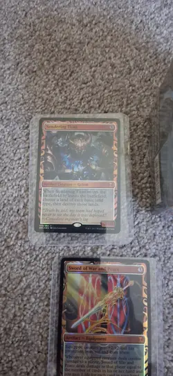 Magic: The Gathering MPS Foil Card Lot& Sundering Titan Sword War Peace Deck Box - Image 2