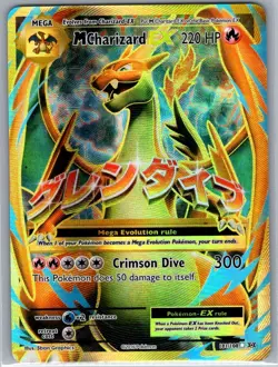 M Charizard EX (Full Art) 101/108 XY - Evolutions - Pokemon Card - NM - Image 1