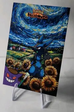 Pokemon Lucario Van Gogh Stars Holo Halloween Card Database Near Mint - Image 1