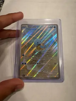 Pokemon Squirtle Illustration Rare Holo Card 170/165 Sv: Scarlet & Violet 151 2… - Image 1
