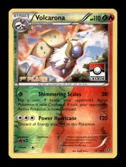 VOLCARONA [1ST PLACE] 15/114 HOLO POKEMON LEAGUE & CHAMPIONSHIP CARDS POKEMON NM - Image 1