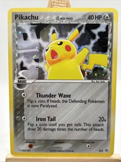 Pikachu Delta Species 035 2006 Black Star Promo Pokemon Card Cosmos MP - Image 1