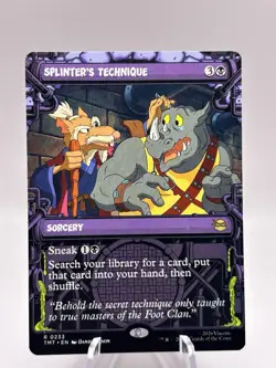 Splinter's Technique 0233 Showcase Teenage Mutant Ninja Turtles TMT MTG NM - Image 1