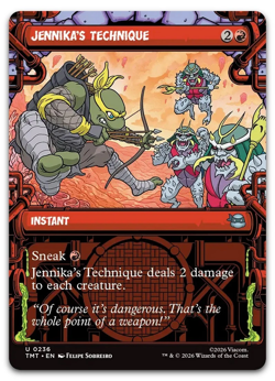 Jennika's Technique (Showcase) #236 (NM) TMT Magic MTG - Image 1