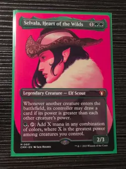 MTG Selvala, Heart of the Wilds (Borderless) Commander Masters (CMM) #681 - Image 1