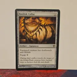 Magic: The Gathering Basilisk Collar Rare Artifact Equipment Worldwake 122 - Image 1