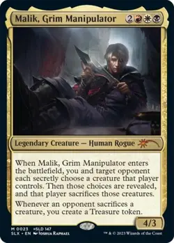 Malik, Grim Manipulator - Near Mint MTG SLX - Image 1