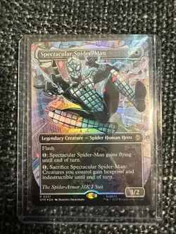 Magic The Gathering Spectacular Spider-Man #0237 Borderless Textured Foil Marvel - Image 1