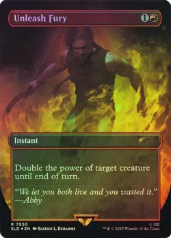 Unleash Fury Foil The Last Of Us Secret Lair NM MTG - Image 1