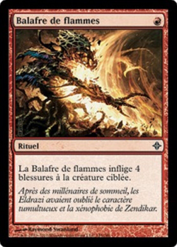 LOT X 3 Balafre de flammes / Flame Slash FRENCH LP Rise of the Eldrazi magic mtg - Image 1