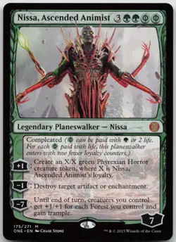 Nissa, Ascended Animist Phyrexia: All Will Be One 175 NM M - Image 1