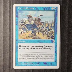 Forced Retreat #44 Portal Three Kingdoms WOTC MtG PTK P3K LP English (2/2) - Image 1