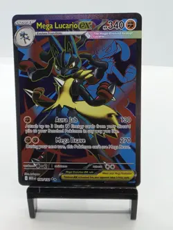 Pokemon TCG Mega Evolution Lucario EX 160/132 Ultra Rare Full Art NM - Image 1