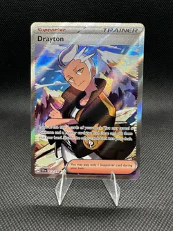 Pokemon TCG - Drayton 232/191 Ultra Rare Full Art Trainer Surging Sparks NM - Image 1