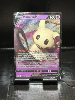 Pokemon Mimikyu V Ultra Rare Full Art Holo 068/172 Brilliant Stars 160 HP Card - Image 1