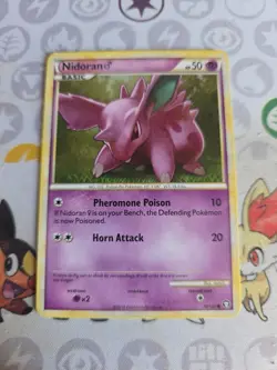 Nidoran 70/102 HGSS 2010 Triumphant Rare Pokemon NM+ w/ tracking VINTAGE - Image 1