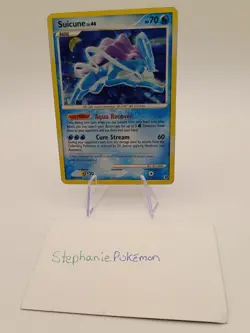 Pokemon Suicine Lv. 44 DPBP #295 2007 Secret Wonders Holo - Image 3