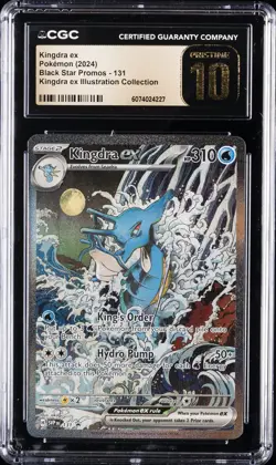2024 POKEMON BLACK STAR PROMOS KINGDRA EX ILLUS. COLL KINGDRA EX CGC 10 PERFECT - Image 1
