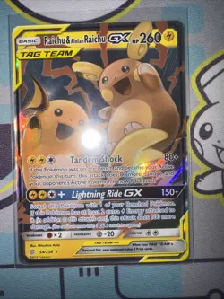 2019 Pokemon SM Unified Minds Raichu Alolan Tag Team Full Art #54/236 English - Image 1