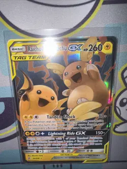 2019 Pokemon SM Unified Minds Raichu Alolan Tag Team Full Art #54/236 English - Image 3