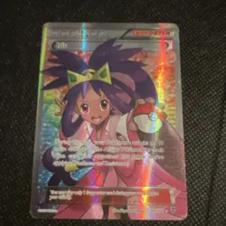 Pokemon Iris Full Art Ultra Rare Holo 101/101 Plasma Blast Trainer Supporter - Image 2