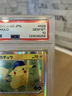 2022 POKEMON GO JPN #028 PIKACHU-HOLO PSA 10 - Image 2