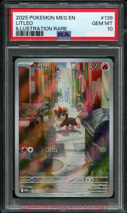 Pokemon Mega Evolution Litleo 139 PSA 10 - Image 1