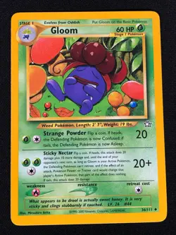 Pokemon Gloom 36/111 Common (NM) - Image 1