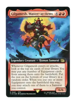 MTG Final Fantasy Extended Art Foil Gilgamesh, Master-at-Arms #461 - Image 1