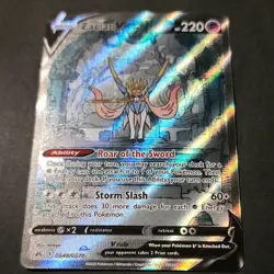 Pokemon TCG Zacian V Crown Zenith Ultra Rare Holo Full Art GG48/GG70 - Image 1