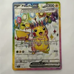 Pokemon Pikachu TCG EX Ultra Rare Surging Sparks 219/191 - Image 1