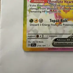 Pokemon Pikachu TCG EX Ultra Rare Surging Sparks 219/191 - Image 5