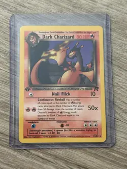 Dark Charizard 1st Edition Team Rocket Pokemon TCG Non-Holo Rare #21/82 - Image 1