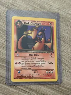 Dark Charizard 1st Edition Team Rocket Pokemon TCG Non-Holo Rare #21/82 - Image 3